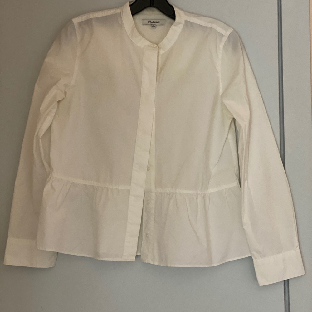 White Button-Up Blouse - Picture 2 of 6